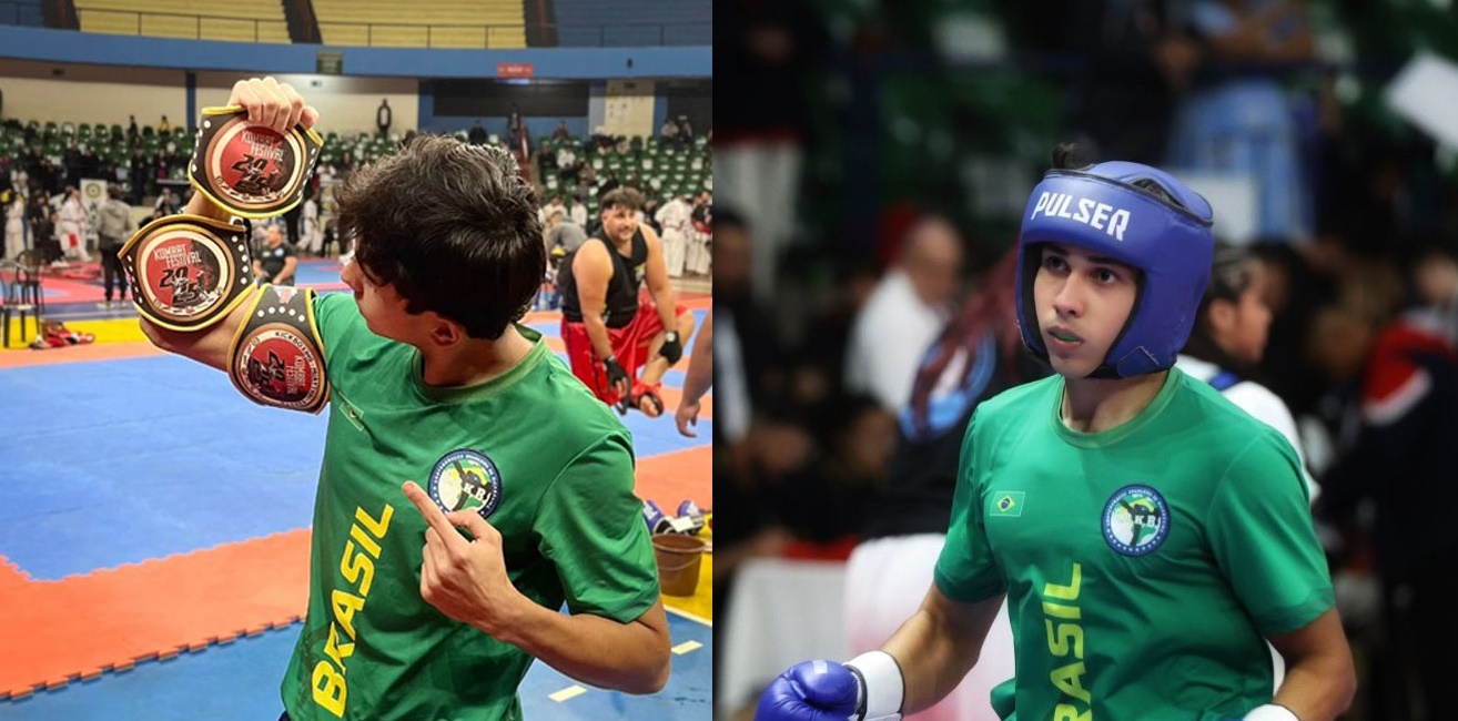Marcos Coltro Junior conquista três cinturões na Copa MS de Kickboxing