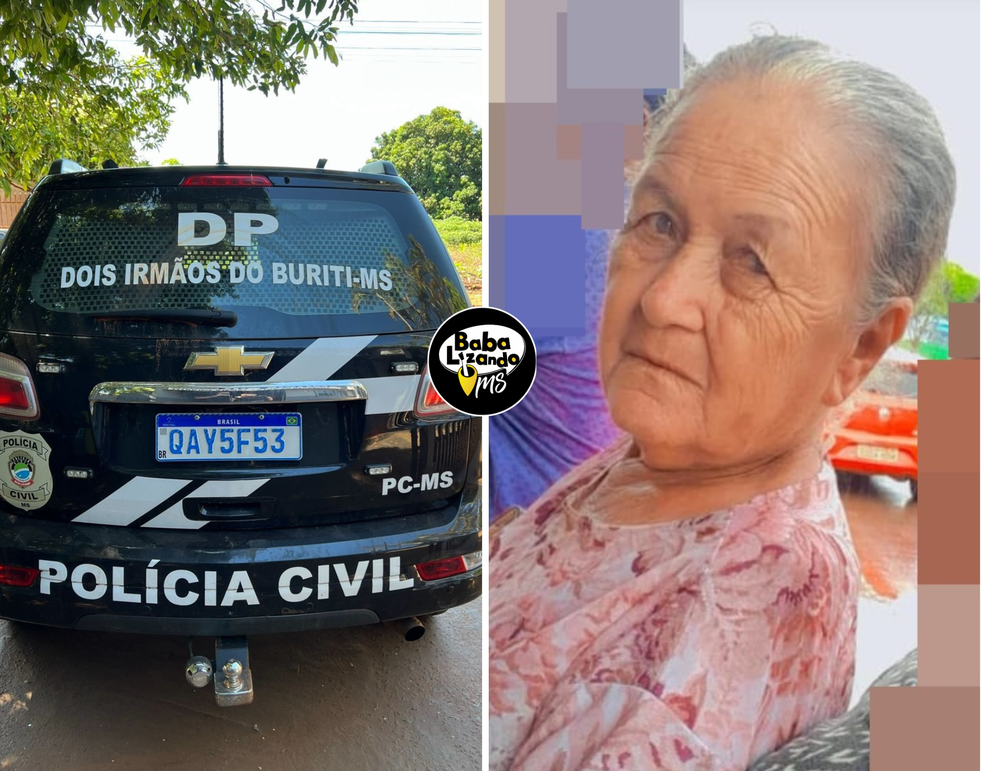 Sogra é morta pelo genro em Dois Irmãos do Buriti nesta segunda-feira