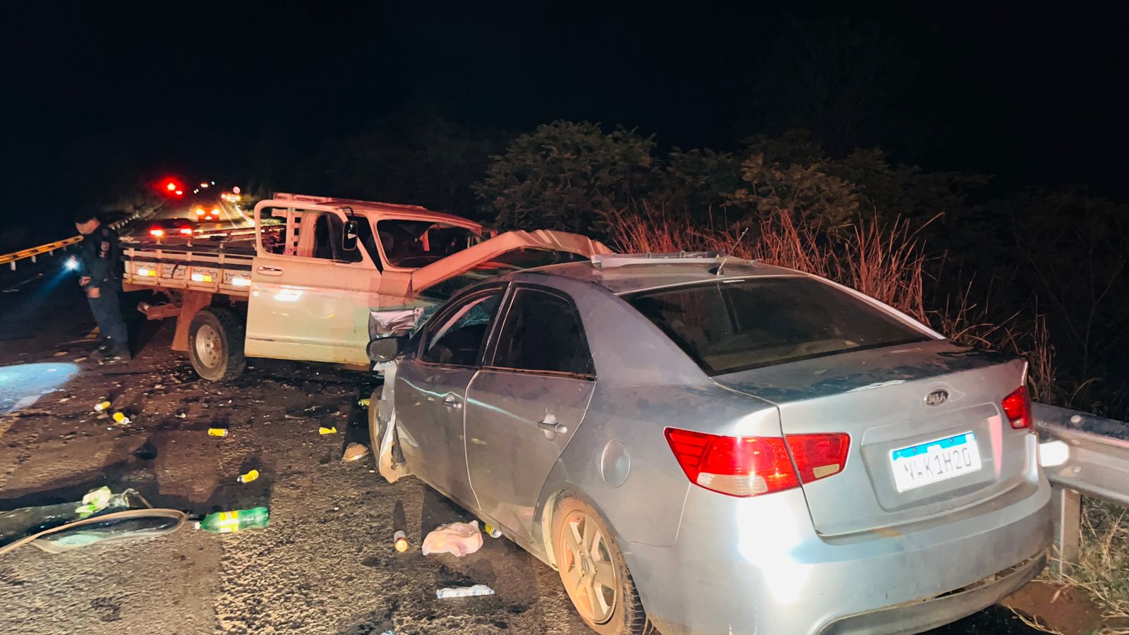 Identificadas as vítimas do grave acidente na MS-162 em Sidrolândia